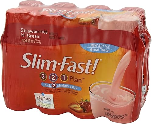 Miniatura 10 de SlimFast Botellas listas para beber batido de repuesto de vainilla francesa 10 onzas 8 unidades