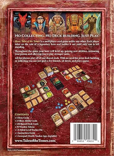 Miniatura 2 de Hero Tales of The Tomes 2E - por Tomekeeper Entertainment - Juego de cartas de batalla para adolescentes y adultos - Baraja comunitaria - Sin