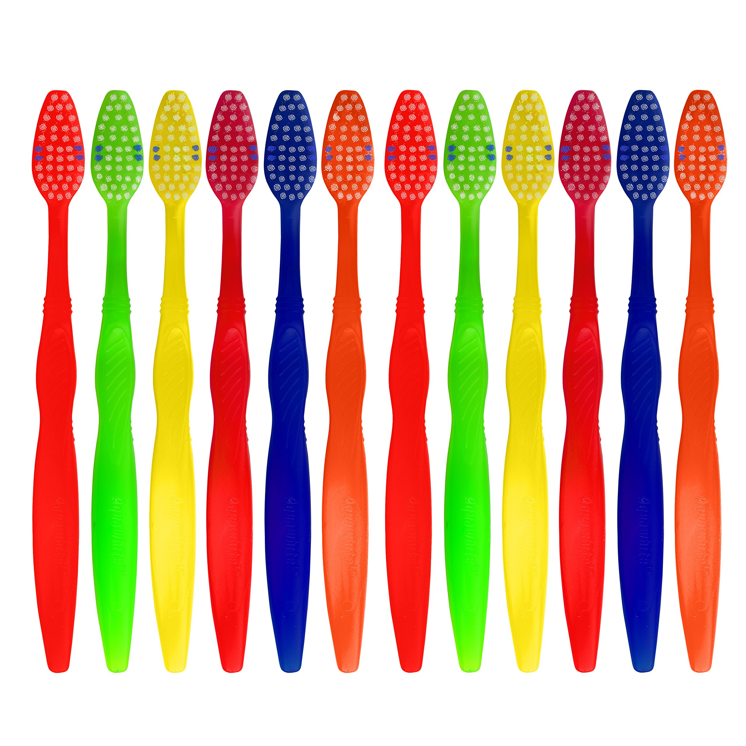 Adult Smart Clean Manual Toothbrush, Medium Bristles, Pack Of 12. (Color May Vary)