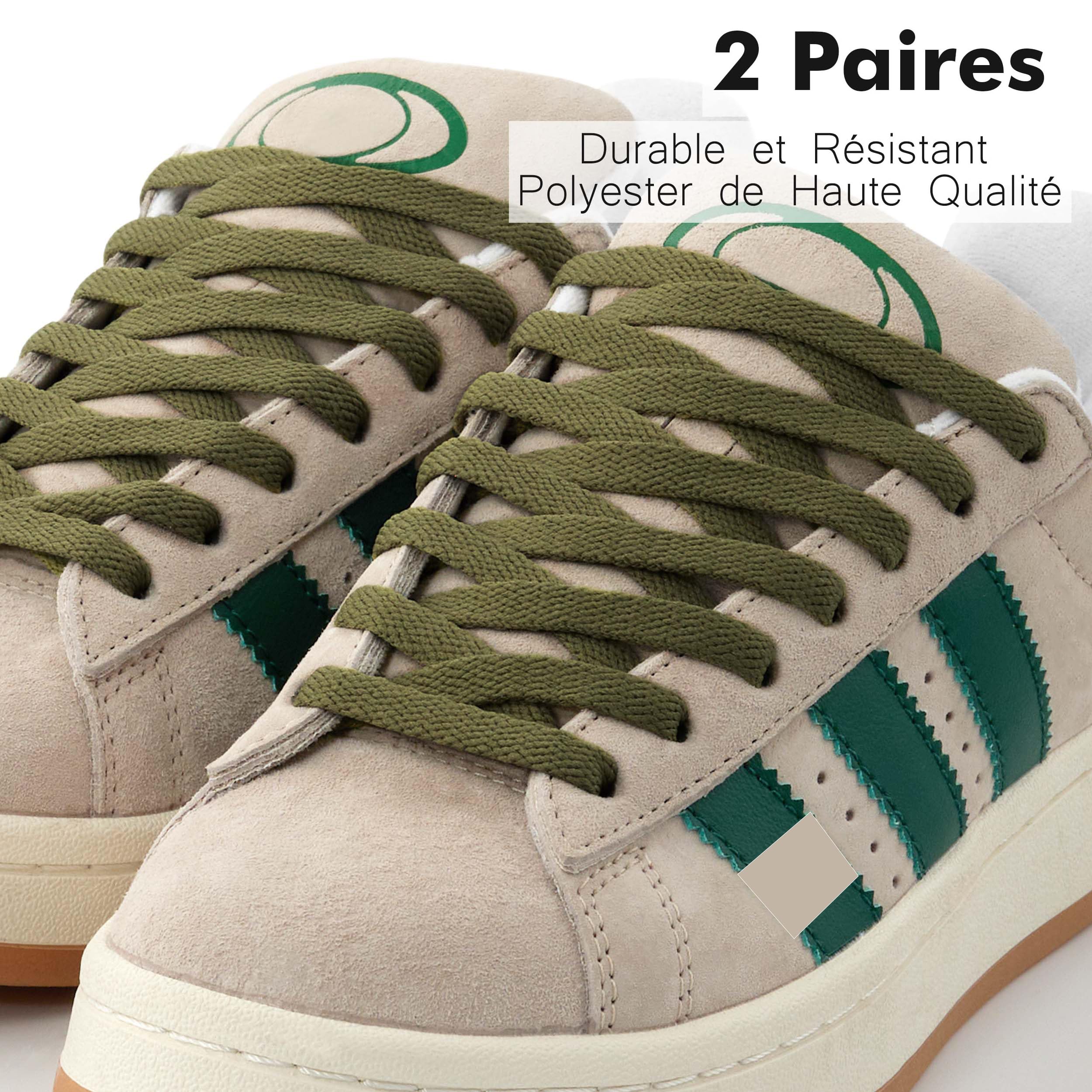 Visiter la boutique Stepace Stepace 2 Paires - Lacets Plats pour Chaussures, Lacets de Remplacement de 8 mm de Qualité Supérieure pour Chaussures de Sport, Chaussures de Ville in use