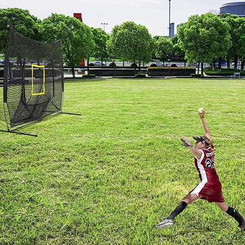 Miniatura 6 de Leyndo 2 unidades de objetivos de ataque ajustables para red de béisbol, práctica de lanzamiento, golpeo, zona de golpe, precisión completa y 9