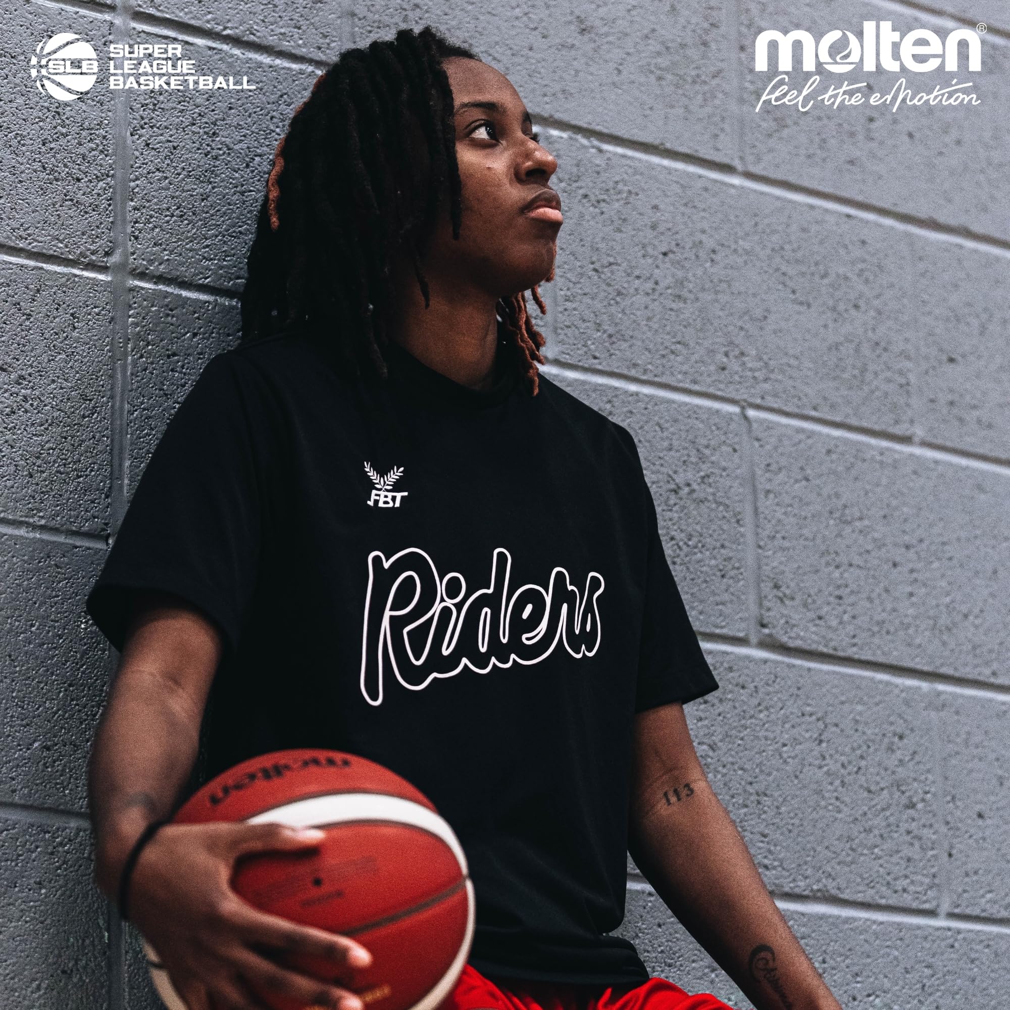 Molten BG4550 Wettspielball - FIBA Basketball aus Premium Synthetik-Leder Gr. 6, 7