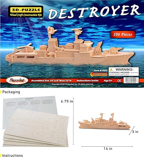 Miniatura 2 de 3d Natural Destroyer madera Puzzle