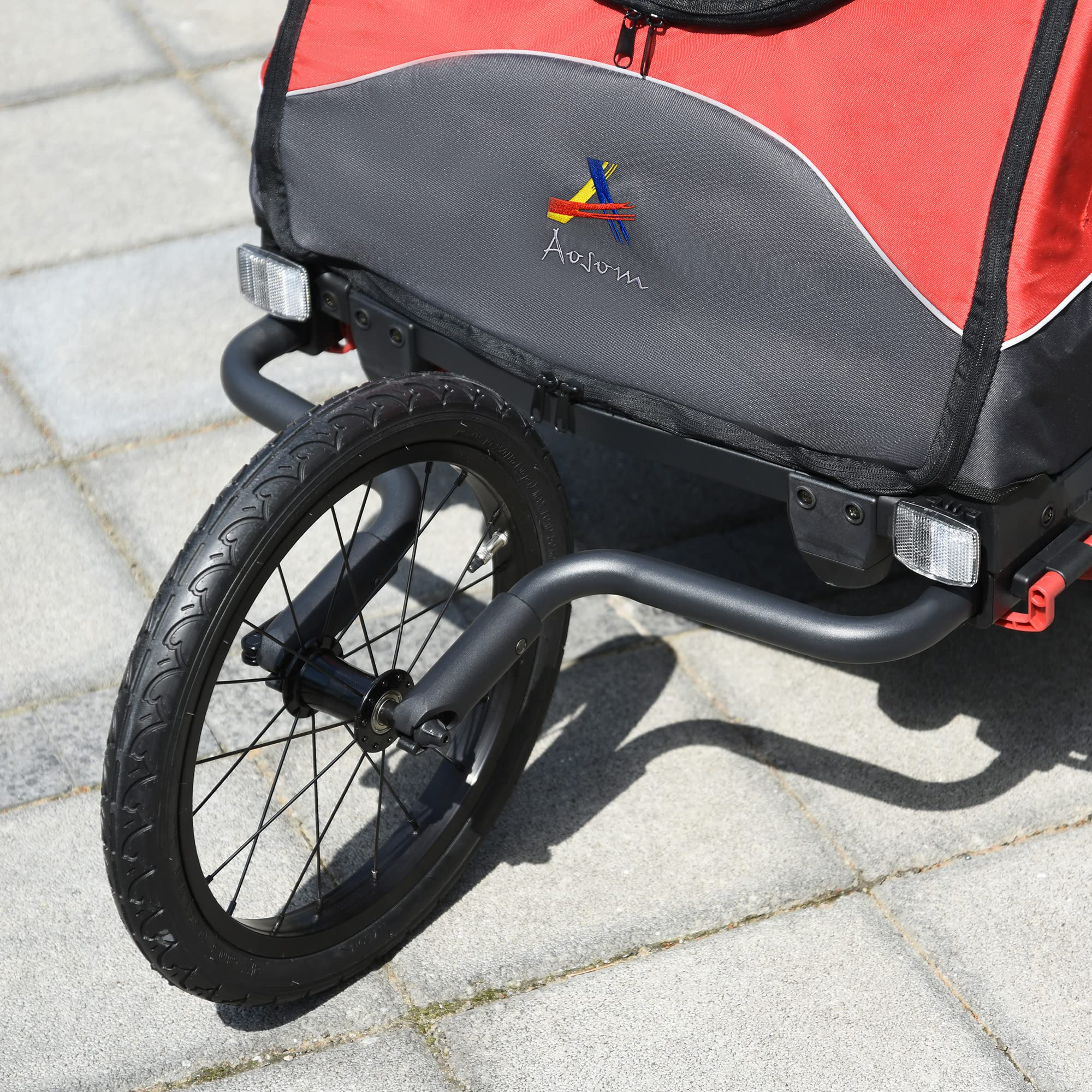 Buy Aosom Bike Trailer for Kids 3 In1 Foldable Child Jogger Stroller