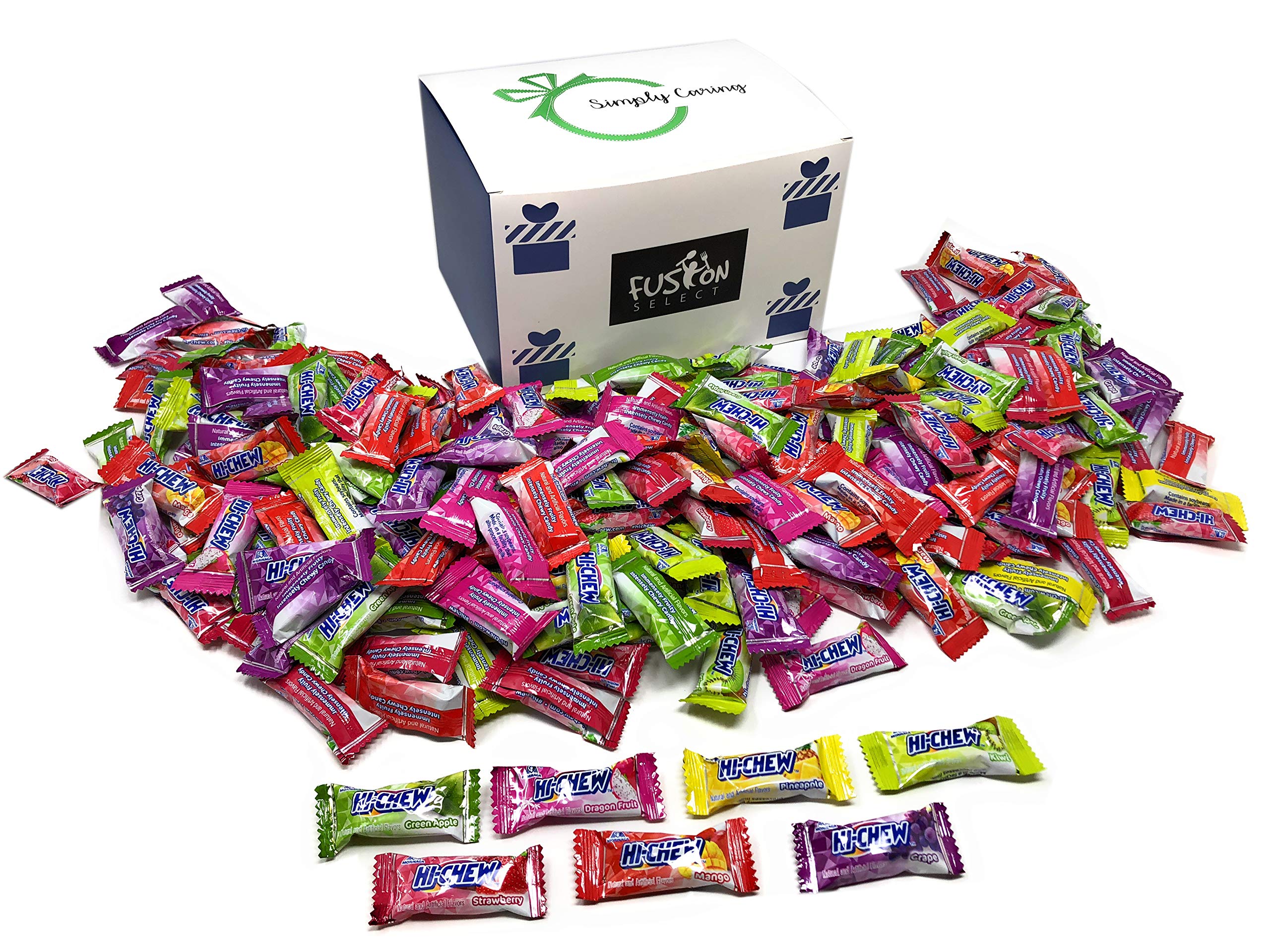 Morinaga Hi - Chew 7 Flavors Hi Chew Approximately 220 Individually Wrapped Assorted Hi Chew