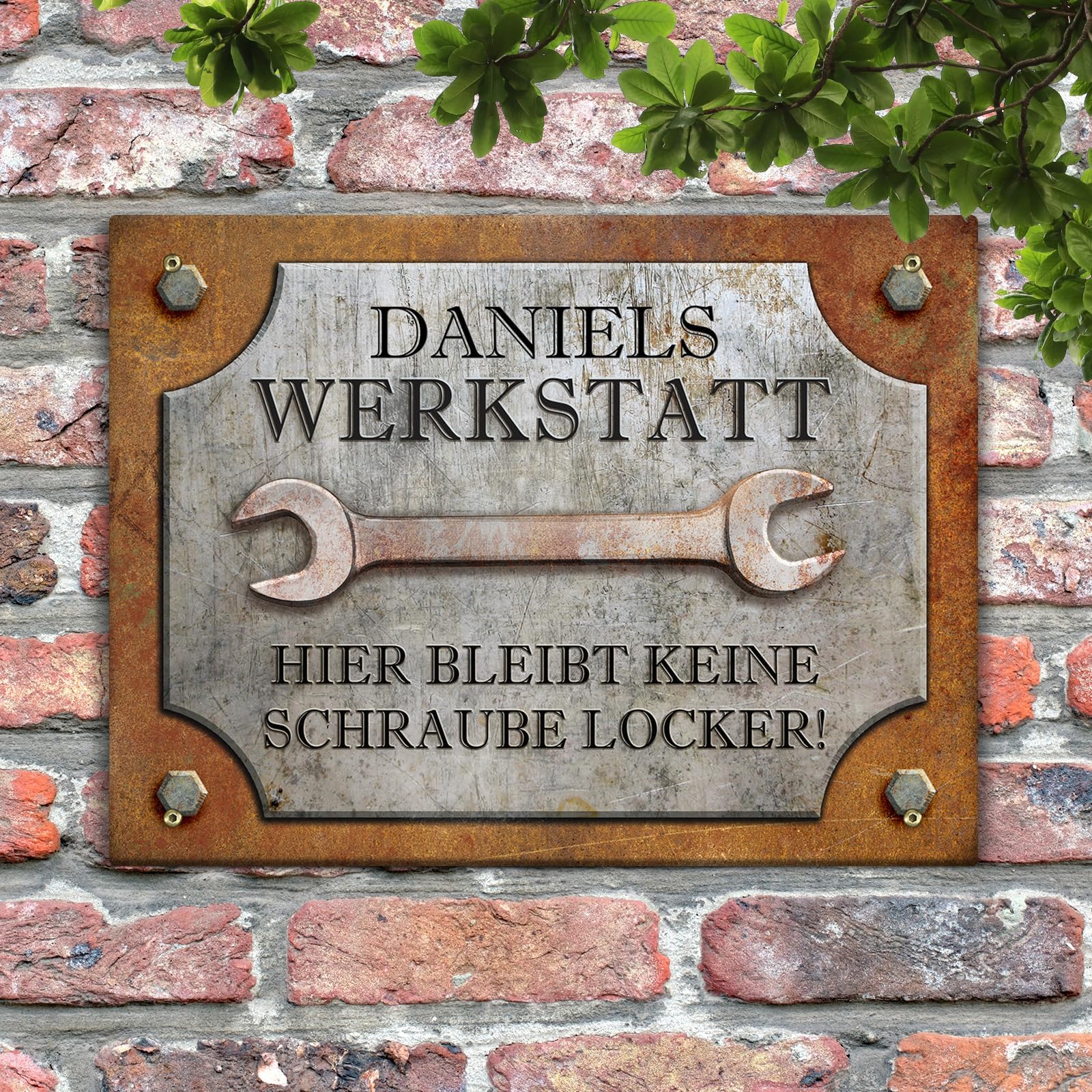 Love Faith personalisiertes Heimwerker-Schild - Für Bastler - 30x20 cm