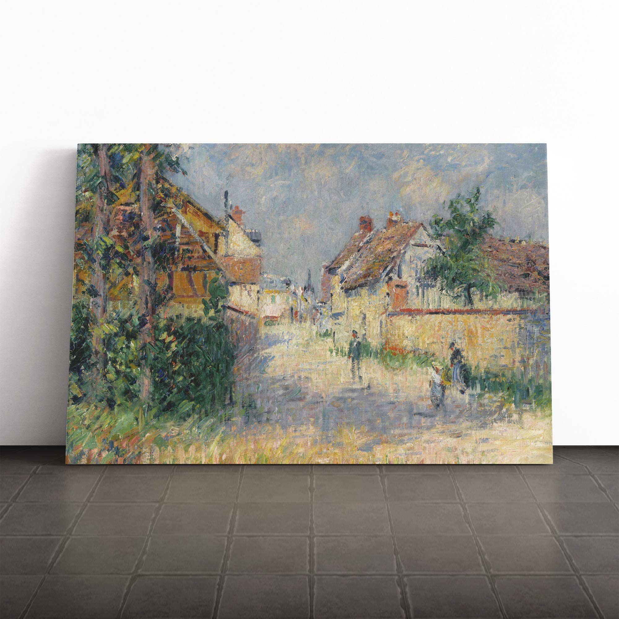 Gustave Loiseau Pathway Canvas Print | Gallery Wrapped 30mm Frame Wall Art | 20x14 inches | Ready to Hang | Modern Picture | Living Room Bedroom Lounge Office