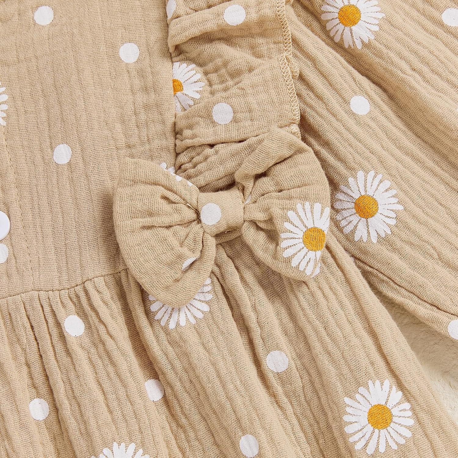 Kaipiclos Baby Girl Clothes Romper Newborn Girl Outfits Daisy Print Long Sleeve Jumpsuit Baby Clothes Girls 0 3 6 12 18 24 M - Image 5