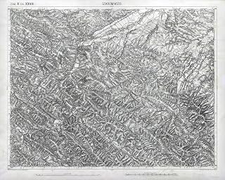 1877 Map of Staremiasto Galicia Region Austro Hungarian Empire (Material: Fine Art Canvas)