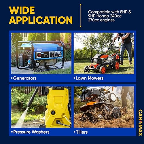 Miniatura 7 de Canamax GX270 GX240 8hp 9hp Arrancador de retroceso con cuerda de tracción, compatible con Honda Champion Predator 301cc Recoil Starter Assembly -