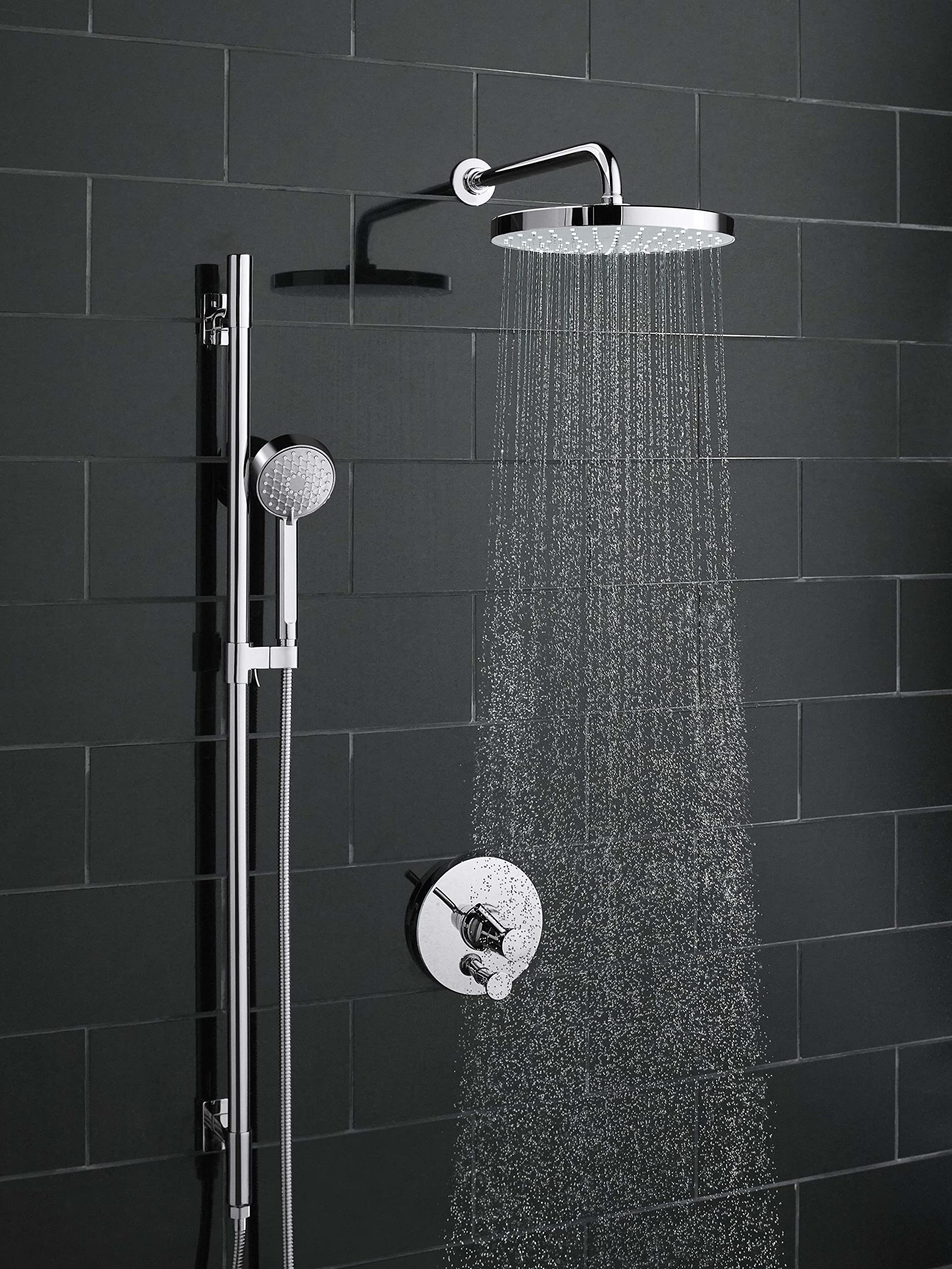 KOHLER 76465-G-2BZ Awaken 10 Inch Single-Function Rain Shower Head