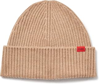 Men's Small Logo Ribbed Beanie