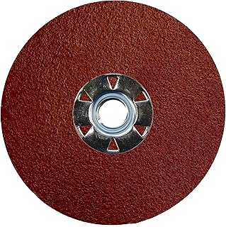 Weiler 60603 Tiger Aluminum Resin Fiber Sanding & Grinding Disc, 4-1/2" Diameter, 60 Grit, 5/8" - 11 Hub (Pack of 25)