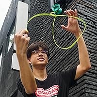 Vista 3 de Duncan Toys Windrunner - Yoyó rojo con salpicaduras doradas, yoyó de aluminio sin respuesta de nivel profesional con doble anillo, rodamiento