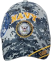 Vista 1 de Gorra de béisbol bordada con licencia oficial de la Marina de los Estados