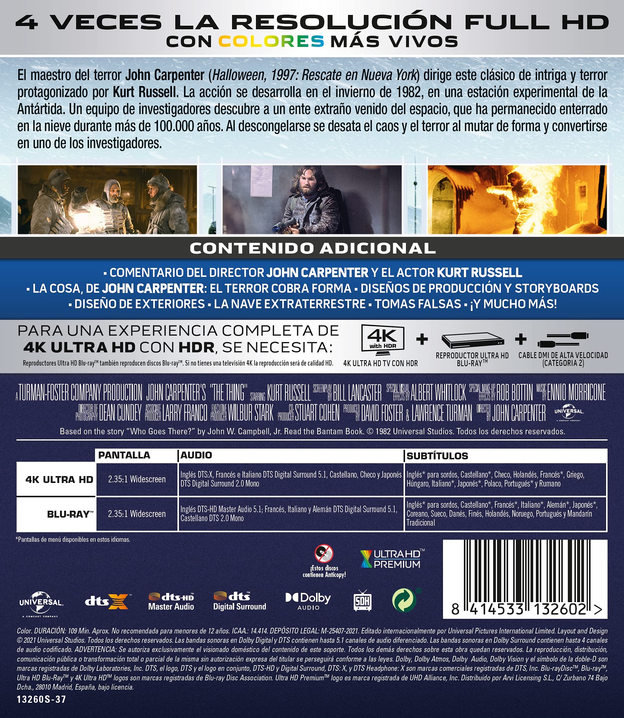 La cosa 4K UHD BD