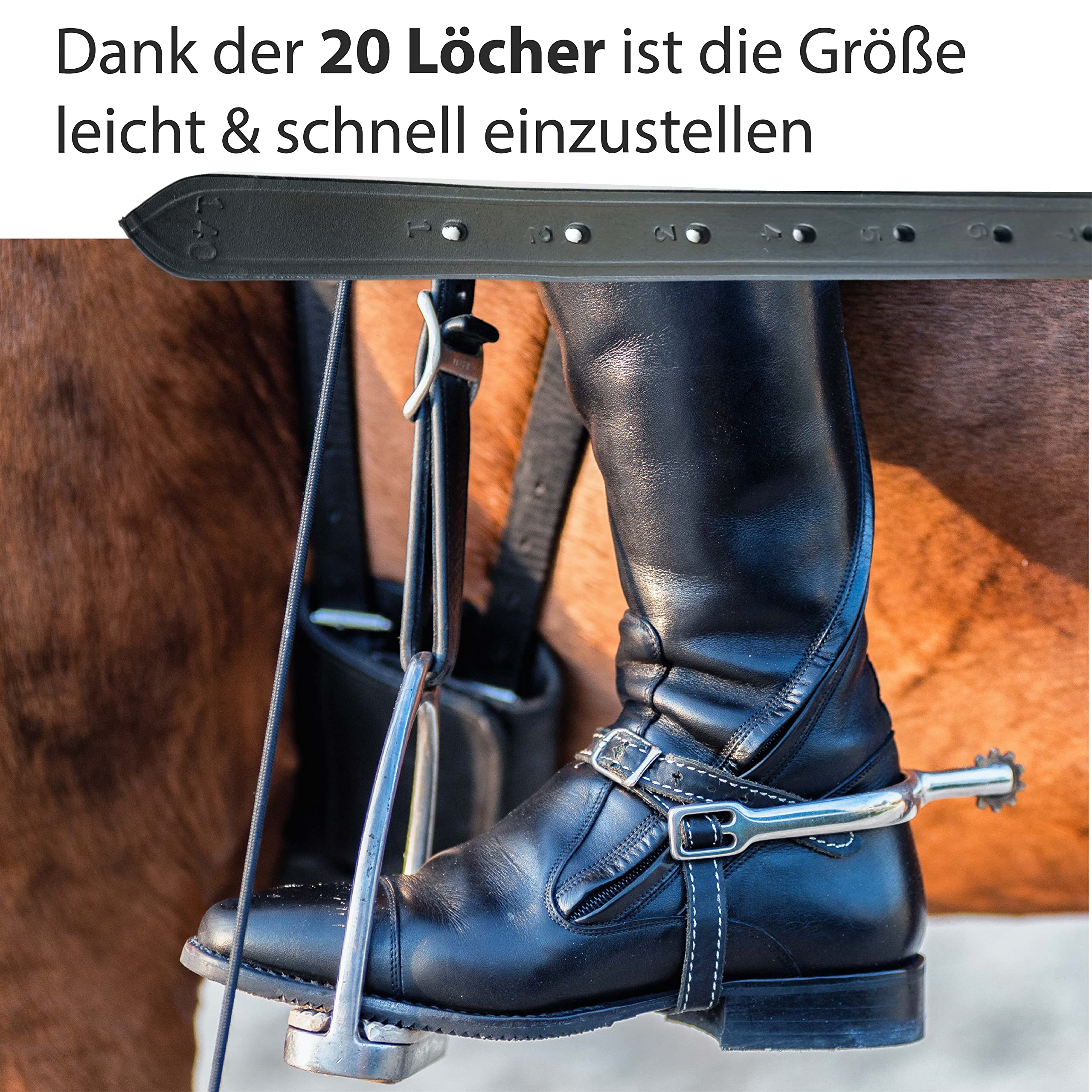 Selle de cheval en cuir de saut anglais couleur noir avec