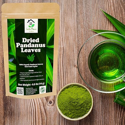 Miniatura 3 de Hojas de Pandan Secas 0,5 Oz (0.49 oz) Hoja de Pandanus aromática Orgánica Secado al Aire Screwpine Cosechado De Ceilán - Lanka Flavors Feel