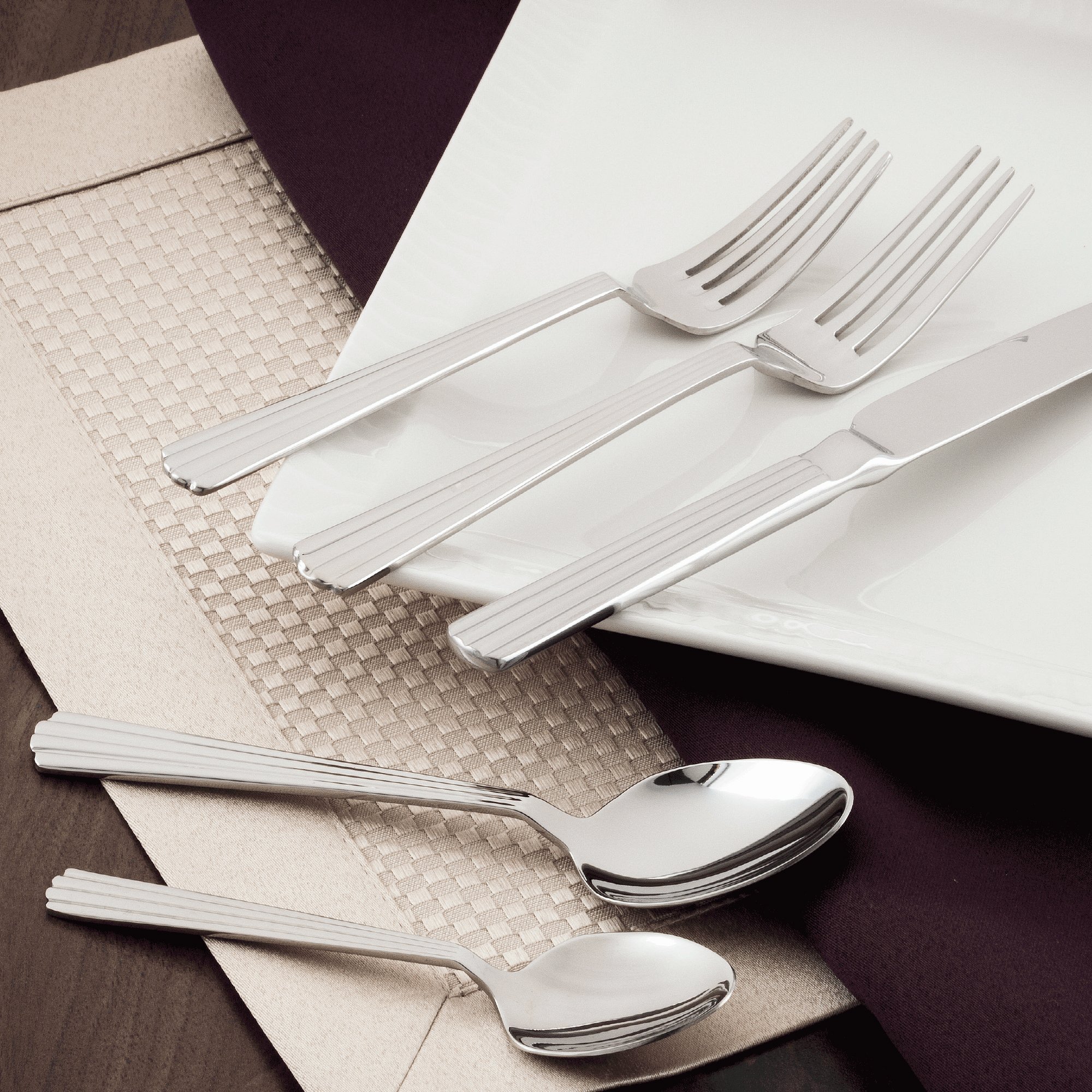 Amazon.com | Utica Cutlery Hyannis Flatware Set, Stainless  display picture 1