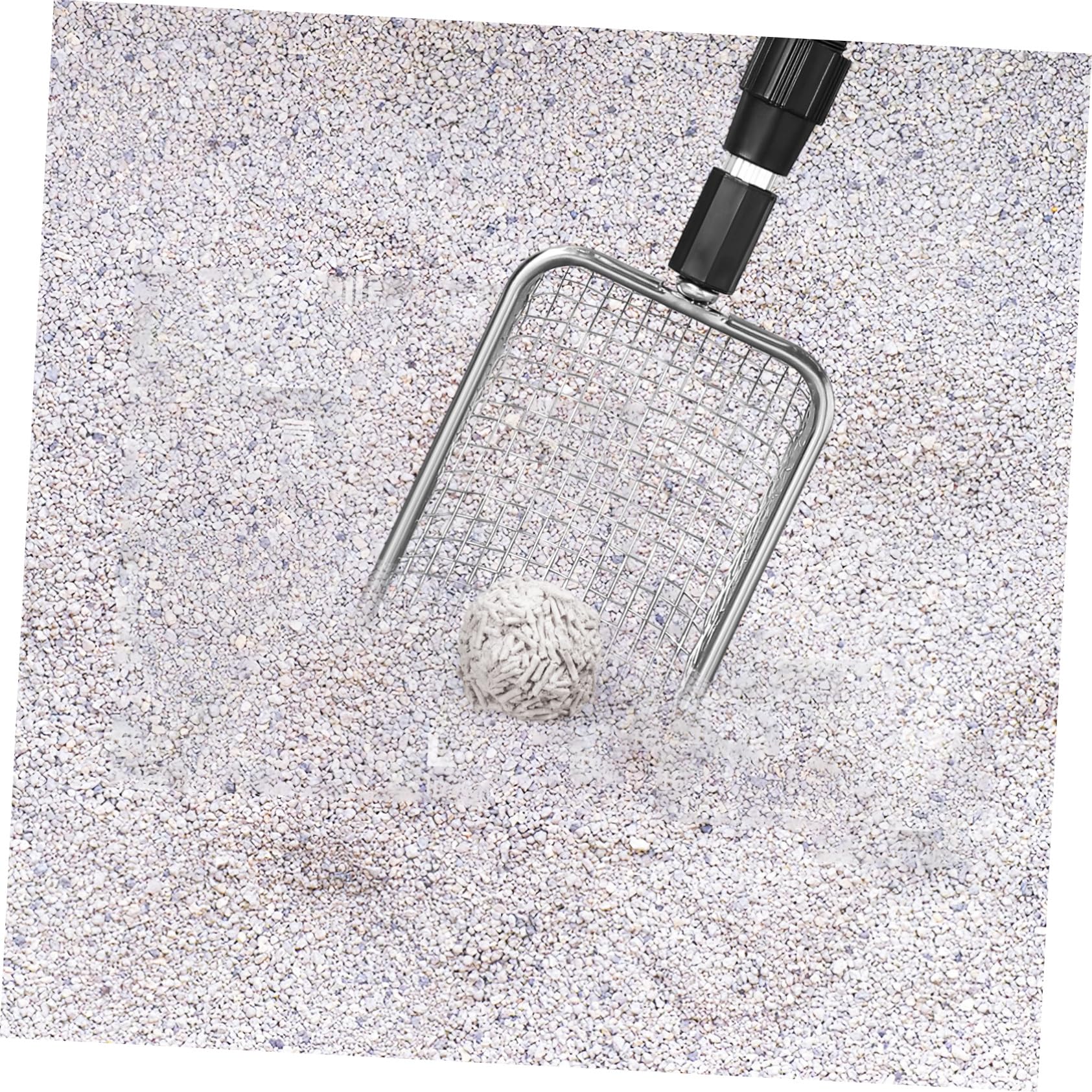 2pezzi Paletta per Lettiera per Gatti con Manico Telescopico Inossidabile Design per Pulizia Profonda e Comfort di Utilizzo