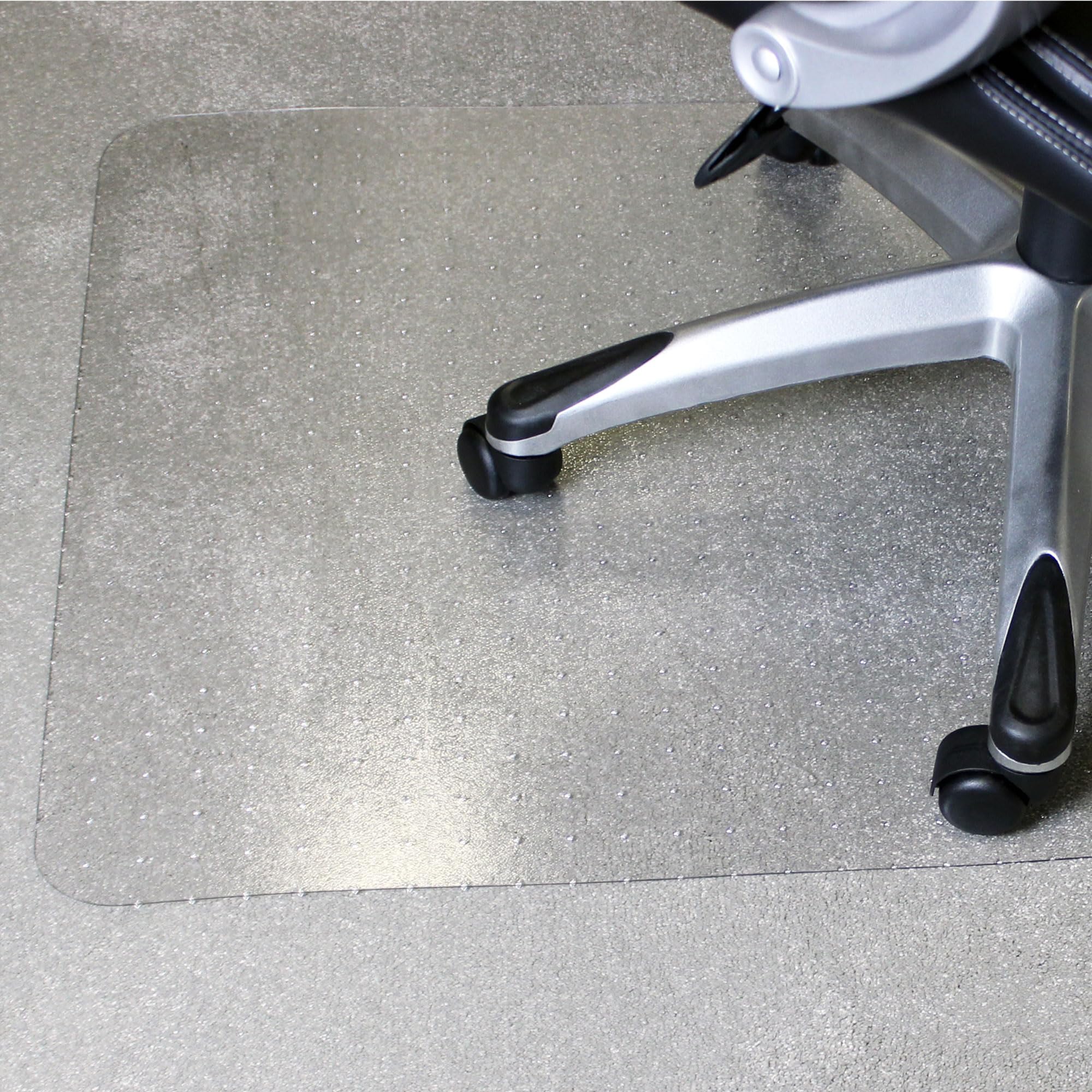 Marvelux große Umweltfreundliche Bürostuhlmatte für Teppichböden 116 x 150 cm - Eco-Friendly Bodenschutzmatte aus veredeltem Polymer - Rechteckige transparente Stuhlunterlage für Bürostühle