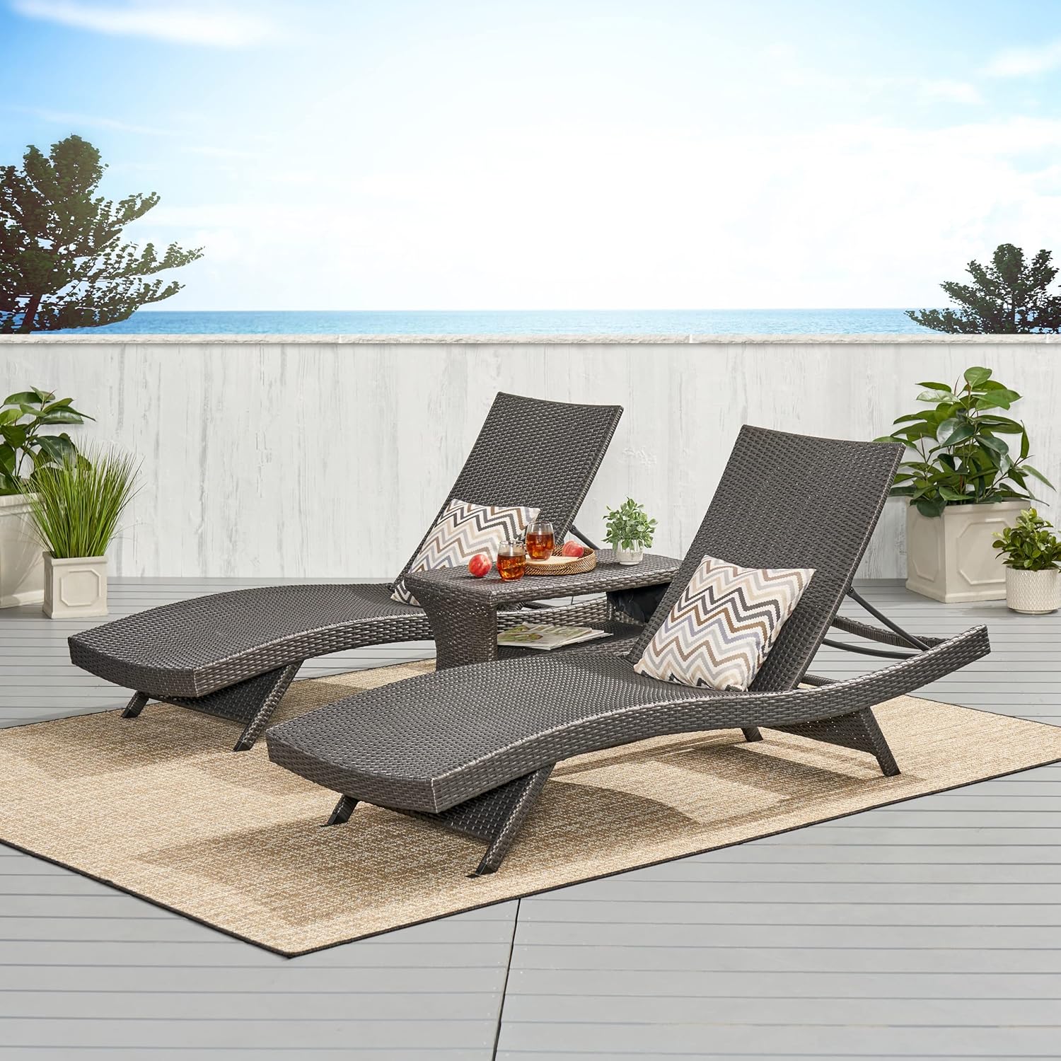 Christopher Knight Home Salem Outdoor Chaise Lounge