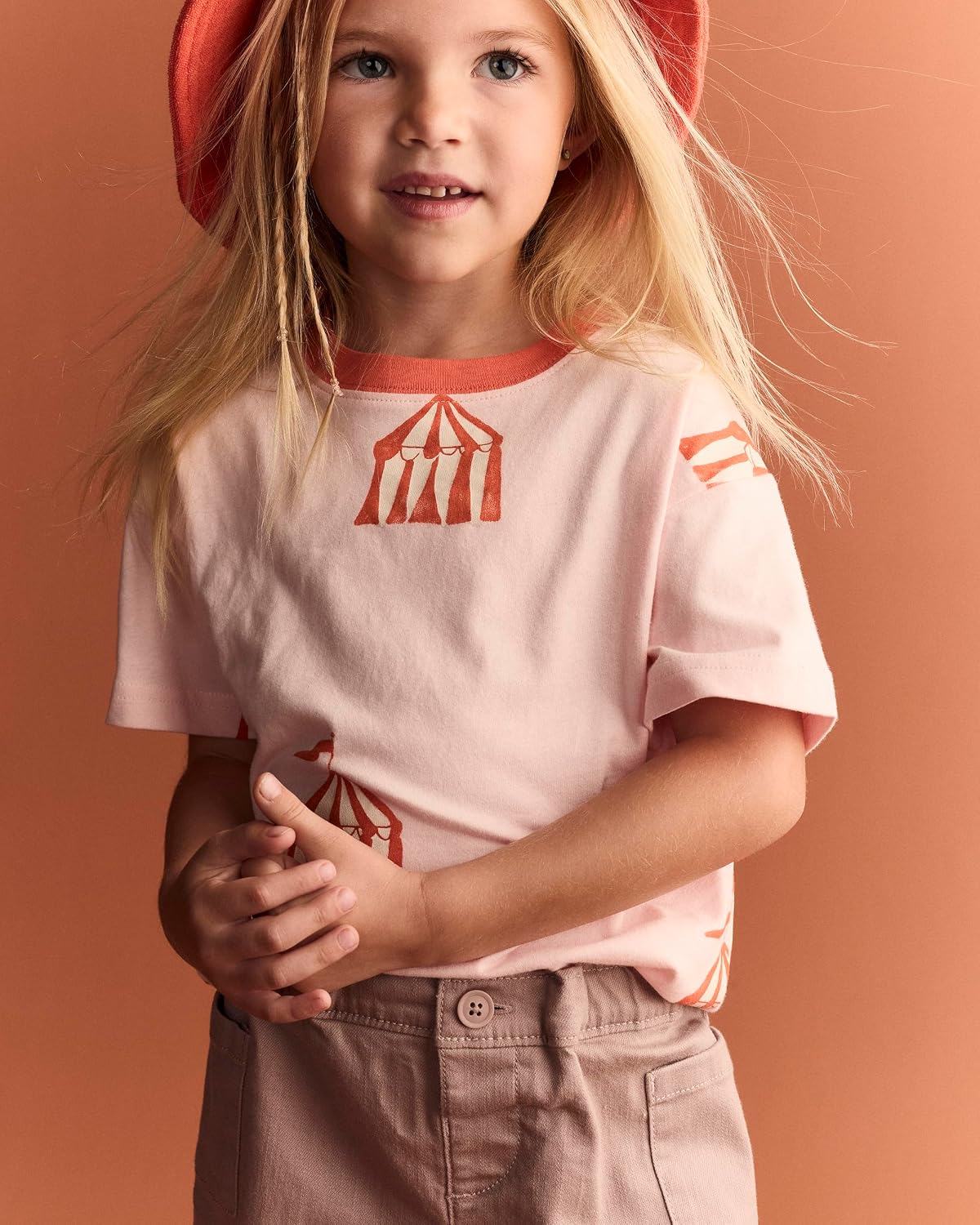 Otter Avenue Baby Girls' Short-Sleeve Relaxed Tee