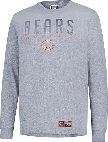 Miniatura 19 de Ultra Game Camiseta de manga larga oficial de la NFL para llevar el día del partido, para hombre Negro -,Gris Caliente Carbón,Gris
