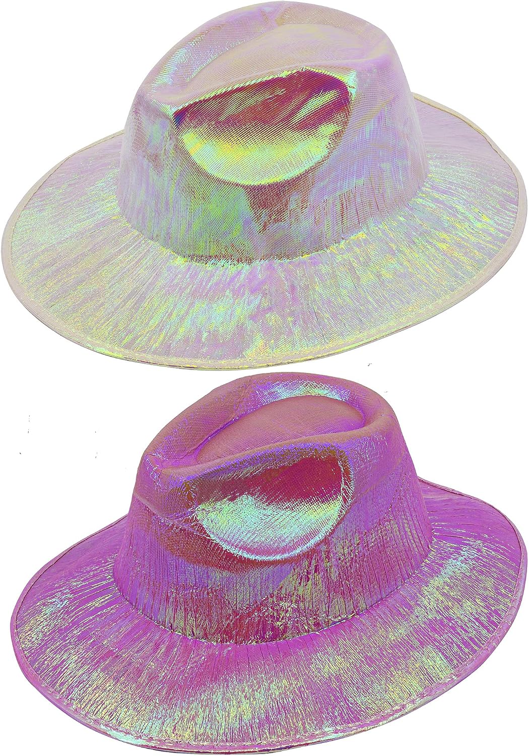 WISHOPE 2 Pack Space Cowboy Hat Neon 