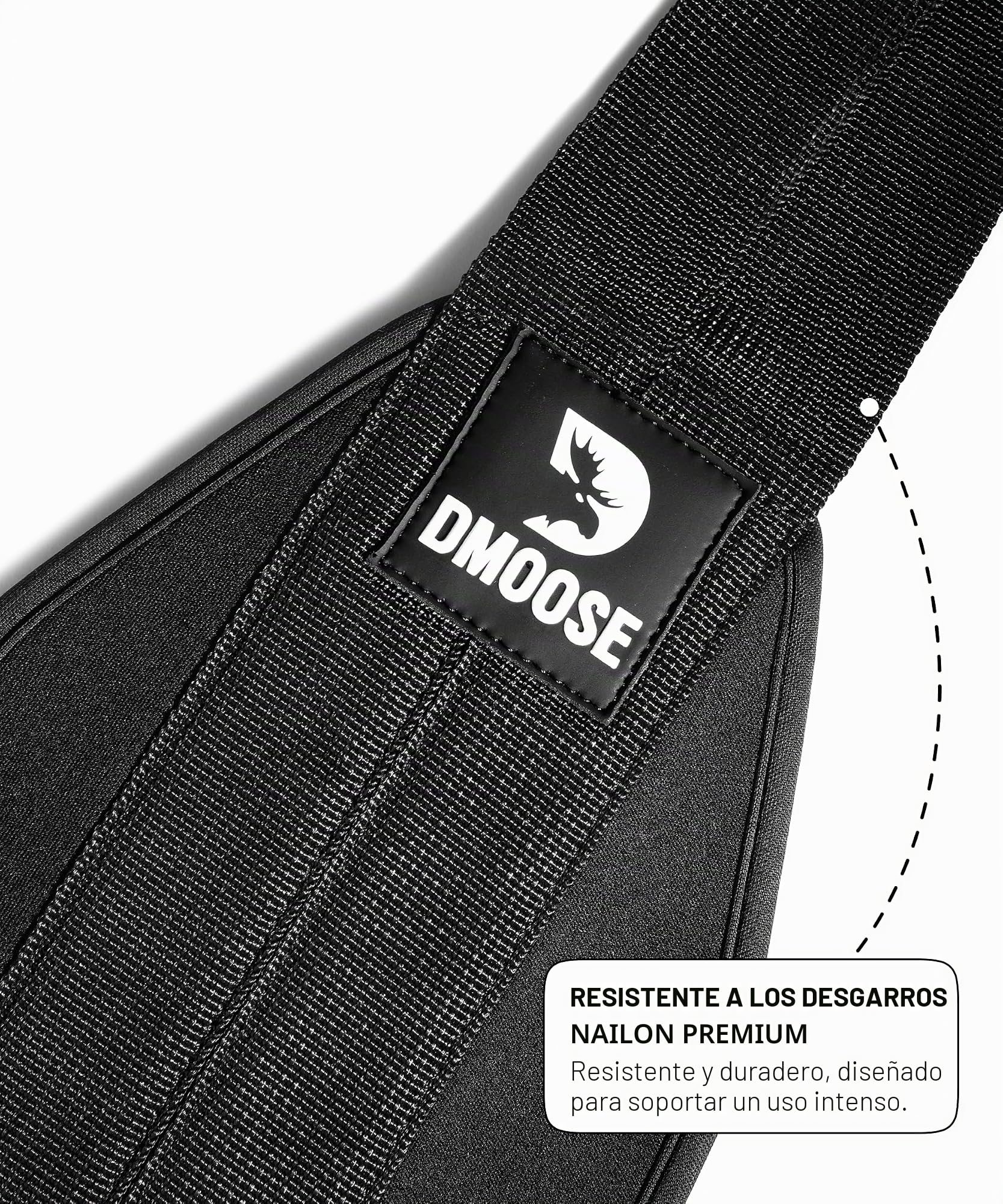 DMoose Fitness Ab Correas - Ejercitador de gimnasia para el hogar Six Pack - Soporte y costuras de doble correa, tejido antidesgarro, relleno de brazo más largo y grueso - Equipo de entrenamiento de Grado superior para hombres y mujeres