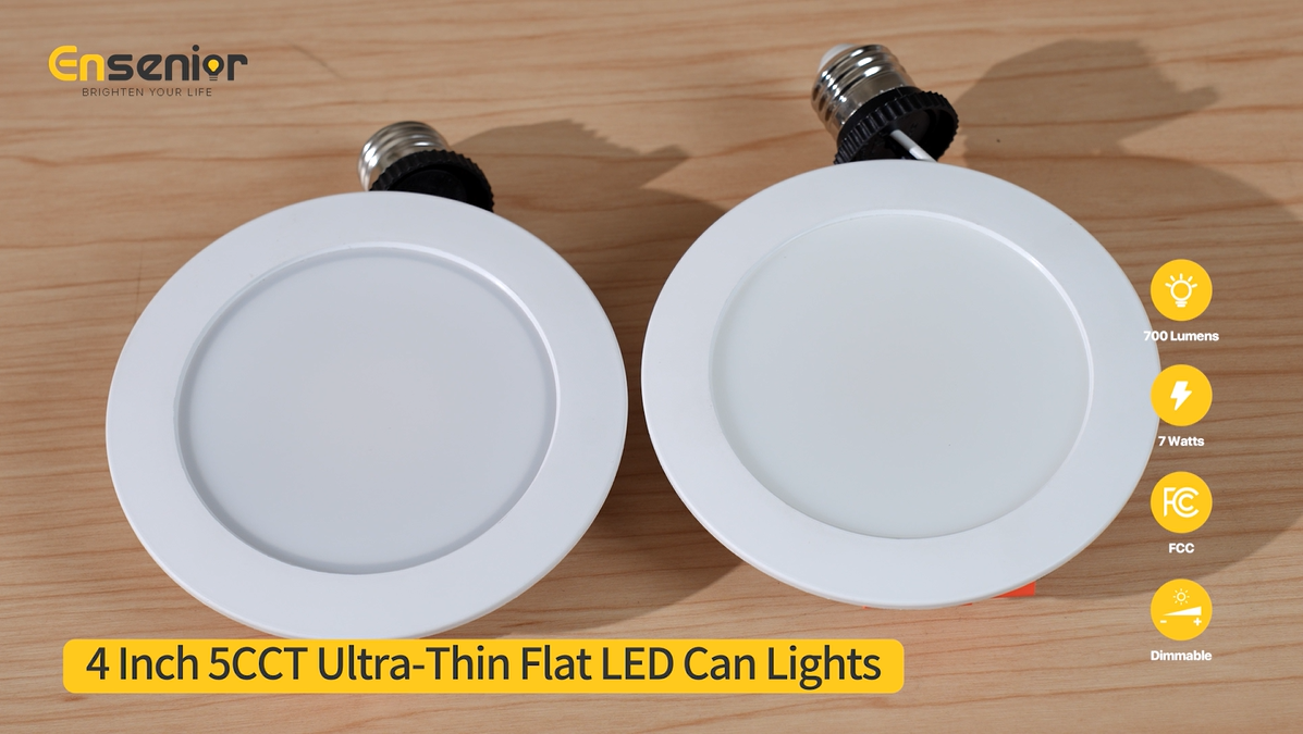 Ensenior 4 Inch LED Can Lights 6 Pack, Dimmable Retrofit Led