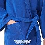 Men's Robe,Pure Cotton Robe for Men,Absorbent Bathrobe,Luxurious Terry Cloth Bathrobe with Shawl Collar
