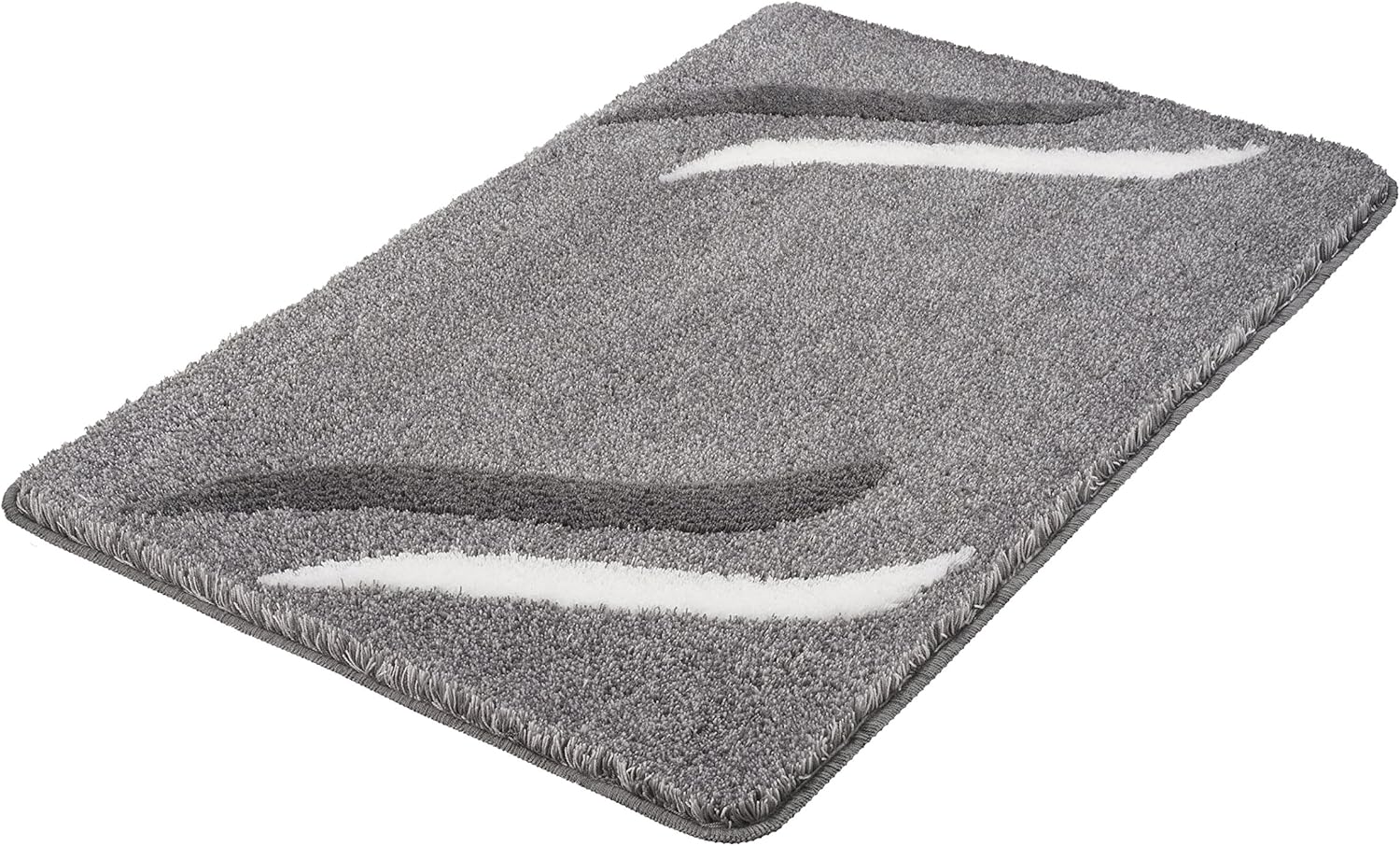 Kleine Wolke Florenz Bath Rug, Acrylic, Anthracite, 70 x 120 x 2 cm