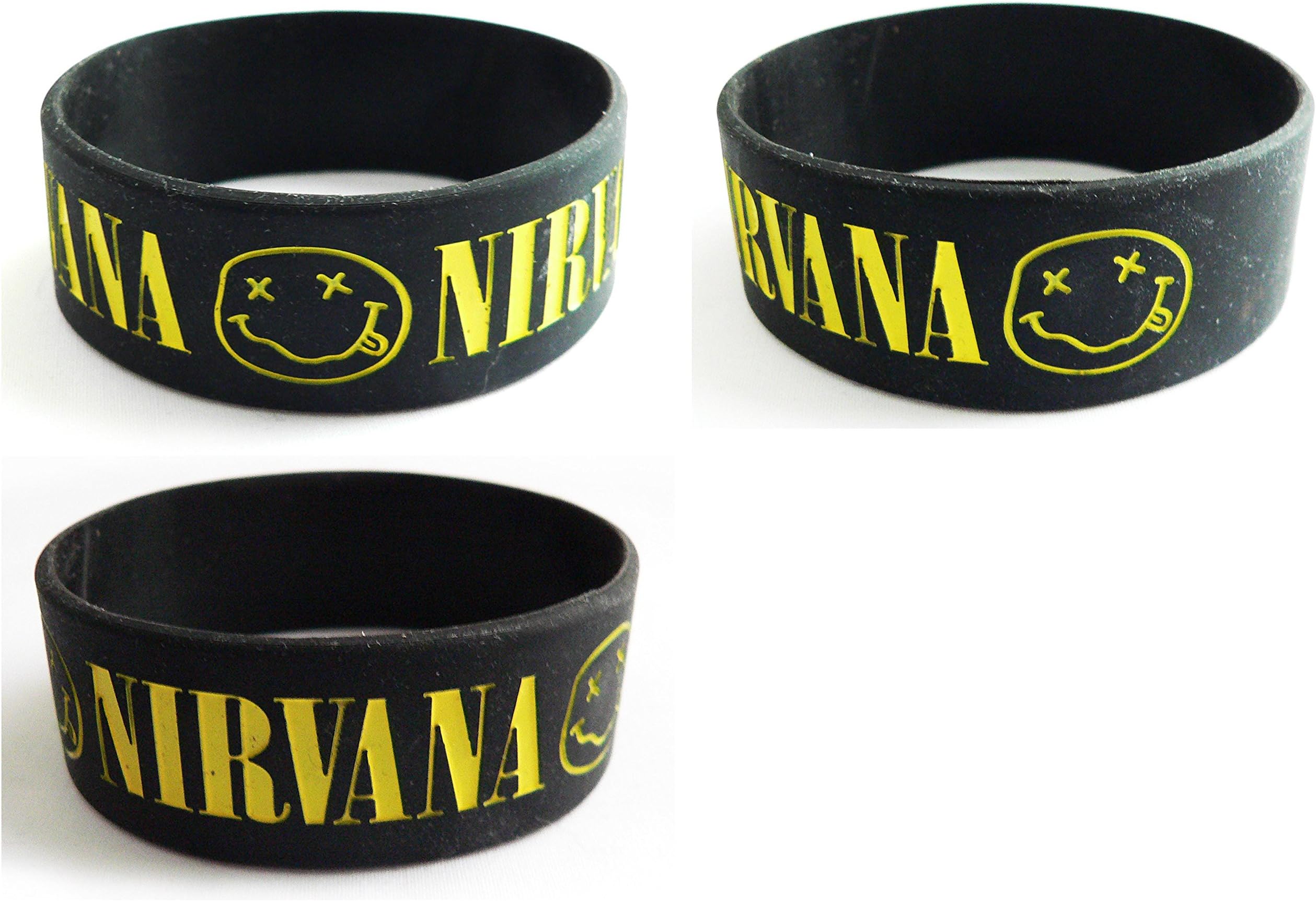 Nirvana Logo Silicone Rubber Wrist Band Wristband
