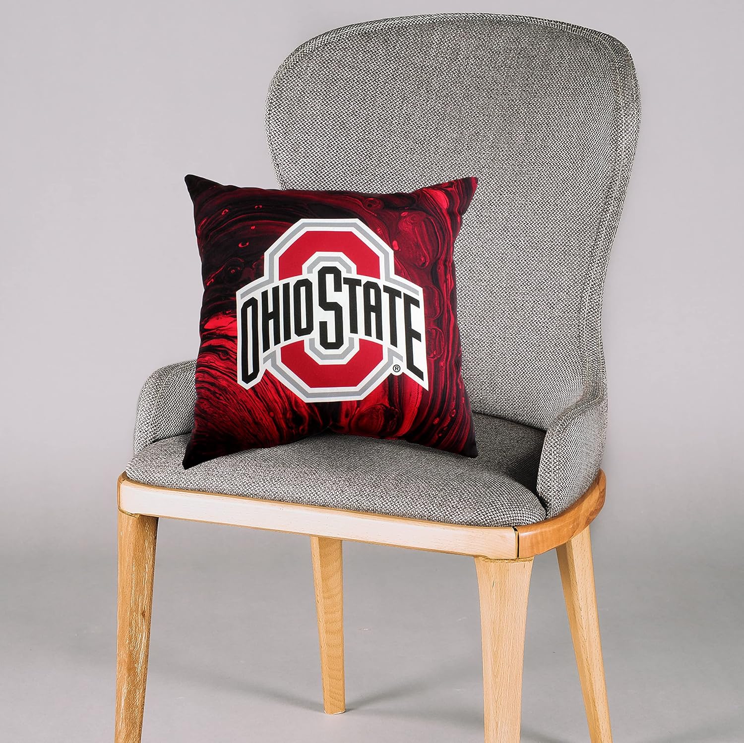 College Covers Color Swept Pillow, 16 inch, Ohio State Buckeyes : Home & Kitchen