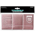 TitanShield Premium Card Sleeves | Compatible with Pokemon, One Piece, Lorcana, Flesh & Blood, & Magic The Gathering MTG | (150 Sleeves - Standard) (1, Rose Gold, Standard | 66x91mm)