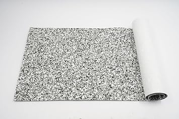 Boat Flooring EVA Foam Decking, Grey Camouflage Sheet Faux Teak Marine Mat Marine Carpet Cooler, Tops Seating Non-Slip Self-Adhesive Flooring Material for Motorboat Kayak Swimming Pool 95" x 35.5"