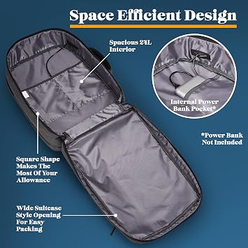 Cabin Max Under Seat Ryanair Cabin Bag 40x30x20 Luggage - Travel Backpack