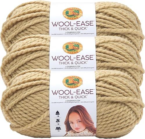 Vista 403 de Lion Brand Yarn Wool-Ease Thick & Quick Yarn - 318.2 ft, Graphite Grafito