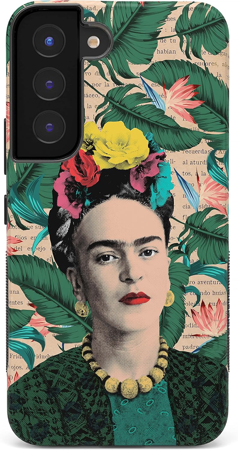 Casely Galaxy S22 Plus Case | Find Your Muse | Frida Kahlo Portrait | Bold Protective Design