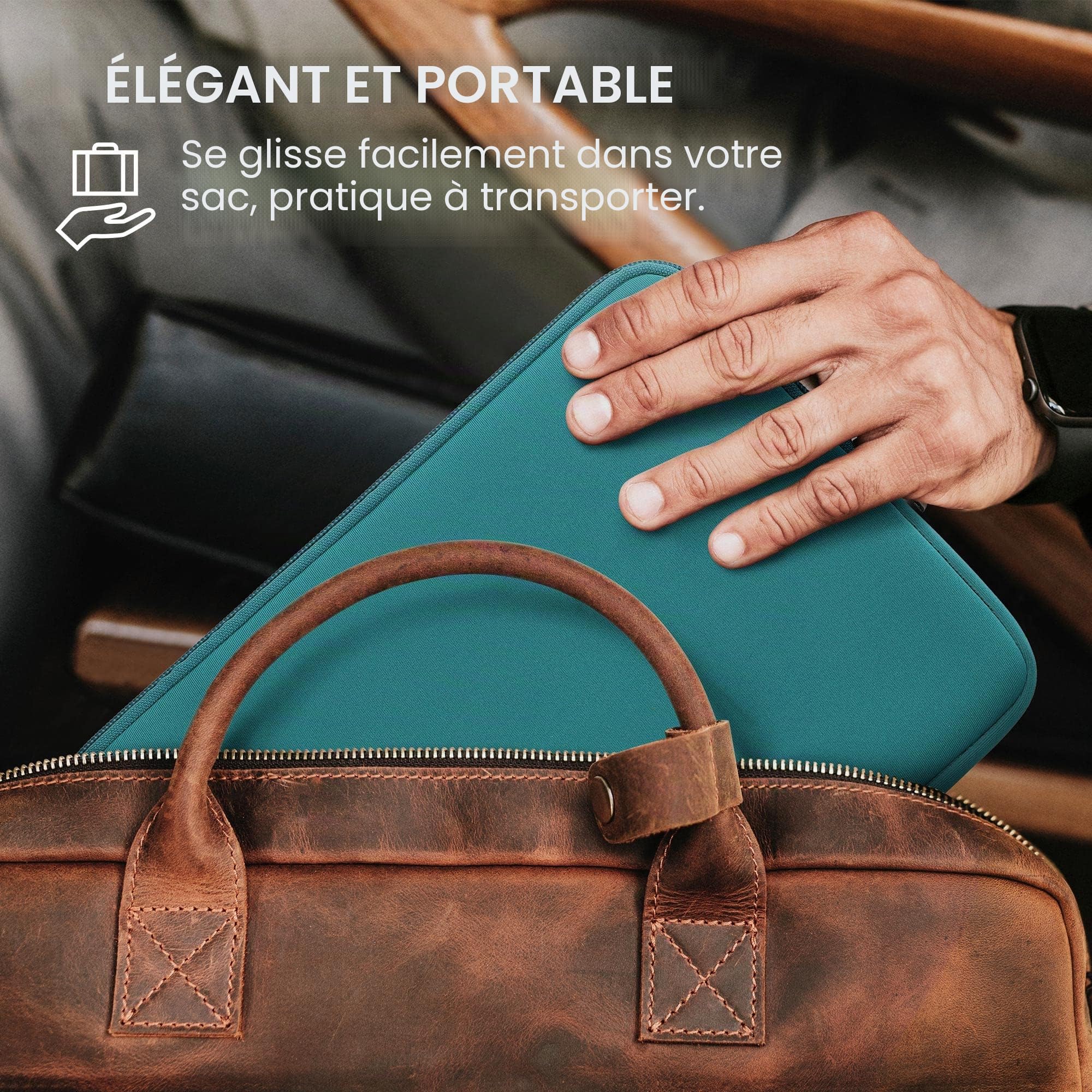 kwmobile Étui de Protection pour Tablette - Housse de Protection Universelle 9,7"-11" Tablet pour Tablette en néoprène - pétrole