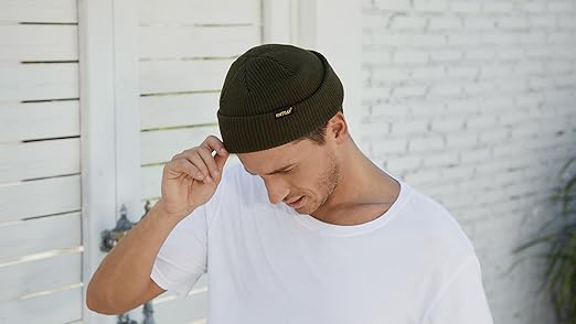 Trawler Beanie Hat - Short Fisherman Style Skull Cap For Cold Weather
