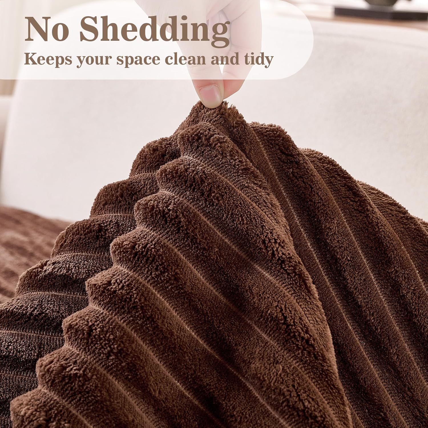 MYSKY HOME 100% Waterproof Couch Cover, Couch Covers for Dogs Washable, Non Slip Couch Covers for 2 Cushion Sofa Pet Friendly, Sofa Covers Slipcovers Furniture Protector Dog Bed Cover, Brown, 35"x63"