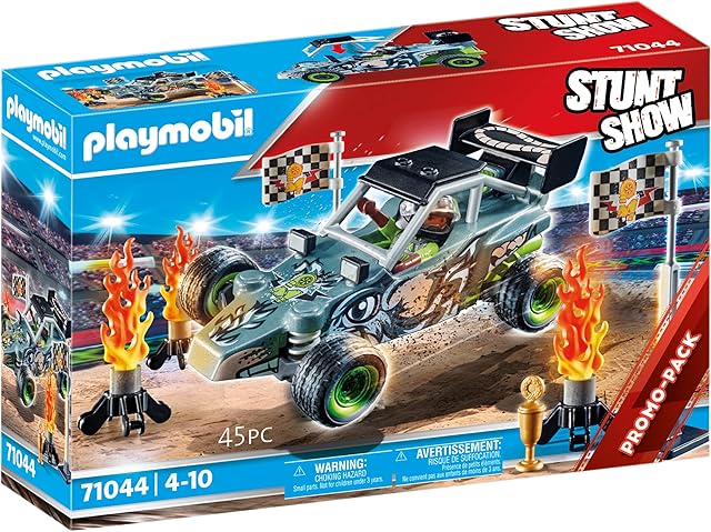 PLAYMOBIL Stunt-Show 71044 Kaskader, z pucharem i wieloma dodatkami, od 4 lat