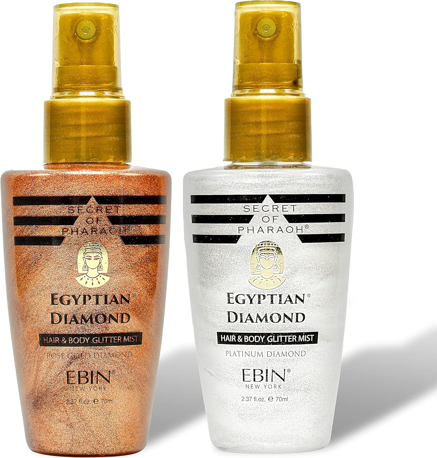 Egyptian Diamond Hair, Face & Body Glitter Mist Rose