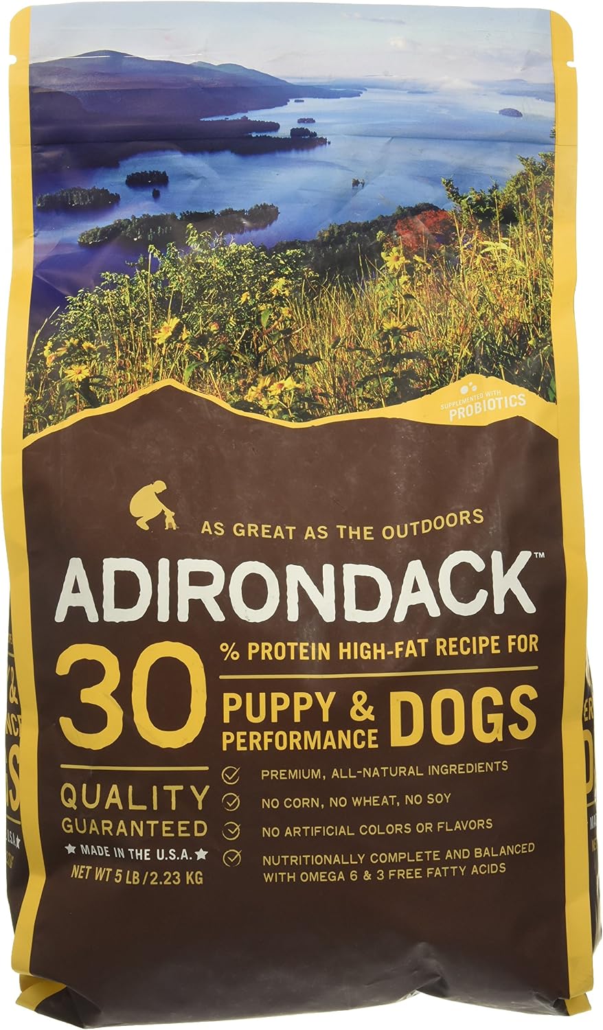 Blackwood Pet Food 075492023035 Adirondack High Fat Recipe Puppy Dog Food, 5Lbs