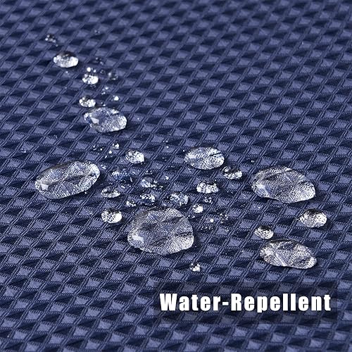 Vista 50 de Cortina de ducha de tela blanca con tejido de gofre de 72 x 72 pulgadas, forro de cortina de ducha de tela texturizada resistente, cortinas de ducha