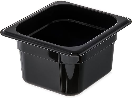 CFS - Bandeja de plástico para alimentos de 16, tamaño 4 pulgadas, color negro profundo (paquete de 6) CFS - Bandeja de plástico para alimentos de 16, tamaño 4 pulgadas, color negro profundo (paquete de 6)