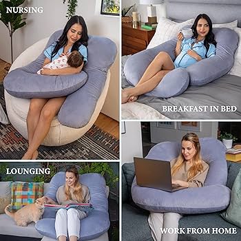 Amazon.com: Pharmedoc Pregnancy Pillows, U-Shape Full Body