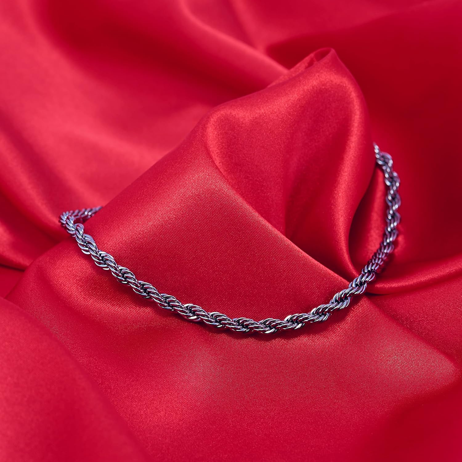 LIFETIME JEWELRY 6mm Rope Chain Necklace for Women and Men 24k Real Gold Plated - Image 8